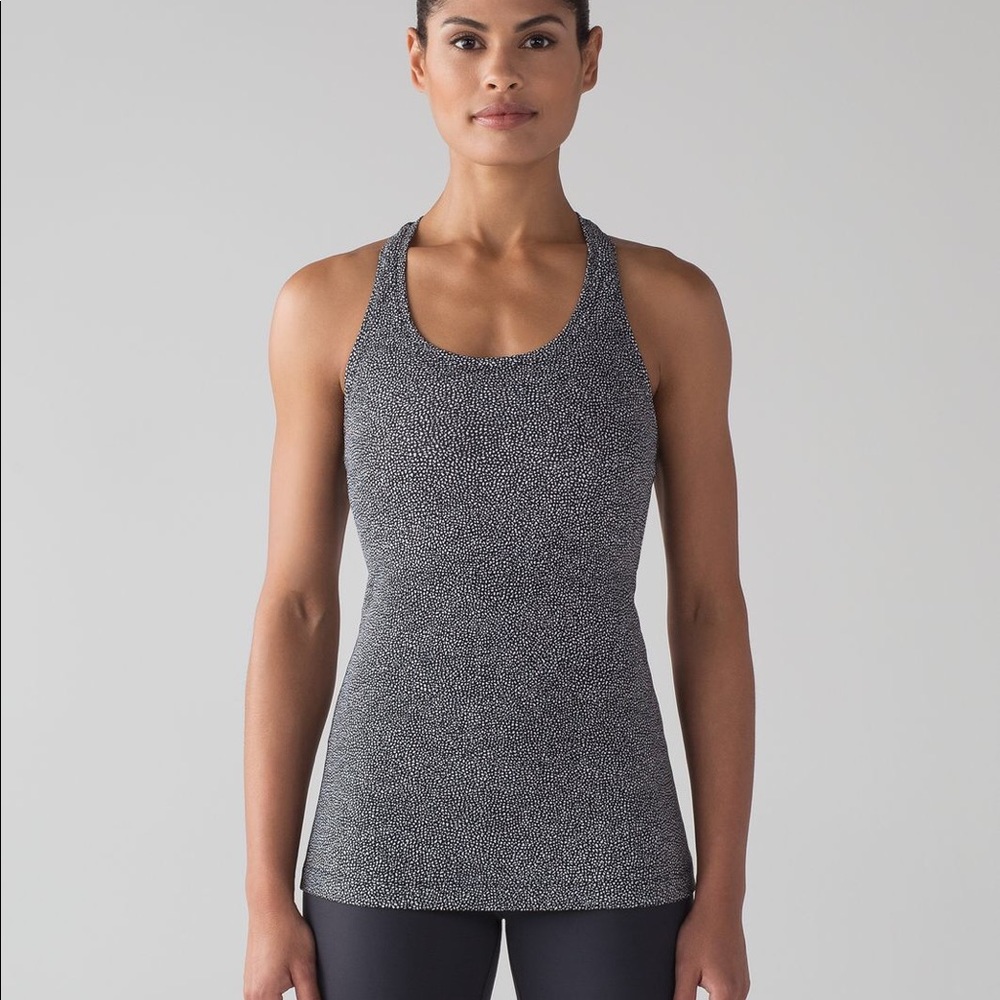 Cool Racerback II, Chakra Print Alpine White Blac